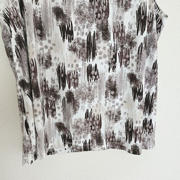 Chico's Easywear Printed Textured Top Womens Size 3 US XL/16 Sleeveless … - Picture 4 of 8